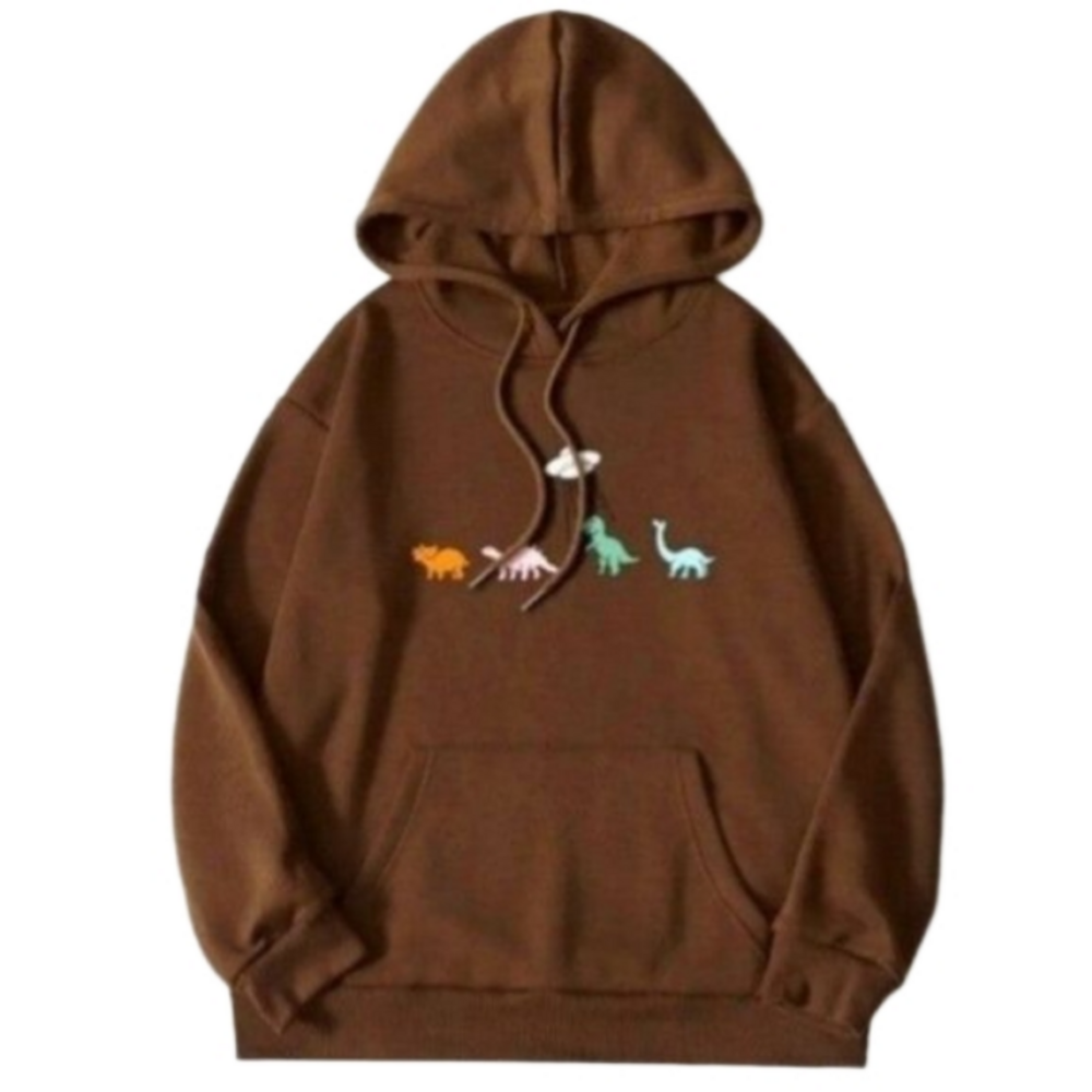 Unisex cartoon drawstring kangaroo pullover sz Xl